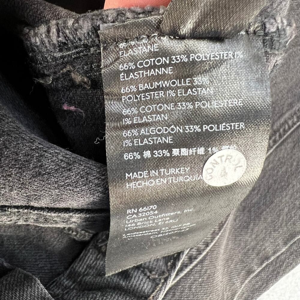 We The Free Jeans Women's 26 (2) Black Ultra Flare Wide Leg Boho Preppy Witchy - Picture 7 of 13